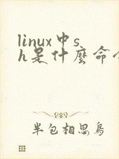 linux中sh是什么命令