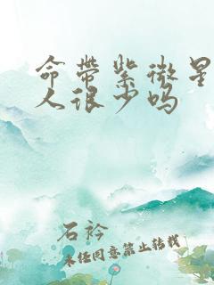 命带紫微星的女人很少吗