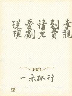 从爱情到幸福电视剧免费观看全集