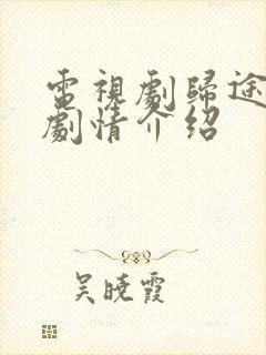 电视剧归途分集剧情介绍
