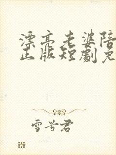 漂亮老婆陪过年正版短剧免费观看