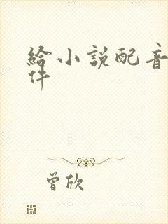 给小说配音的软件