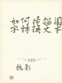 如何扫描图片文字转换文本
