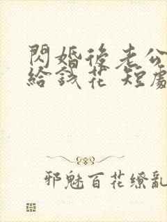 闪婚后老公天天给钱花 短剧