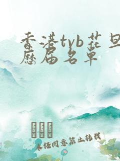 香港tvb花旦历届名单