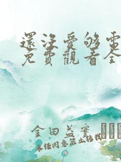 还没爱够电视剧免费观看全集