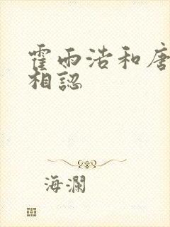 霍雨浩和唐舞桐相认