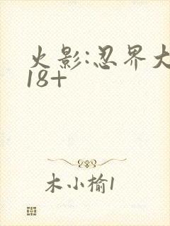 火影:忍界大战18+