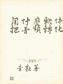 用什么软件可以把音频转化为文字