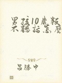 男孩10岁叛逆不听话怎么办