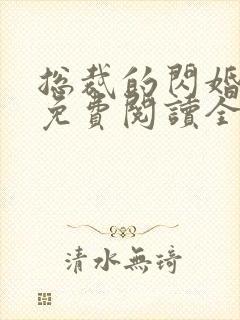 总裁的闪婚甜妻免费阅读全文