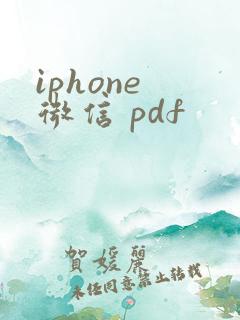 iphone 微信 pdf