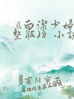《白洁少妇(完整版)》小说