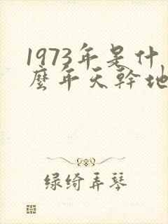 1973年是什么年天干地支