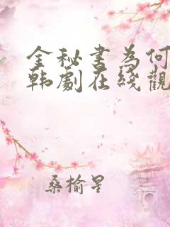 金秘书为何那样韩剧在线观看