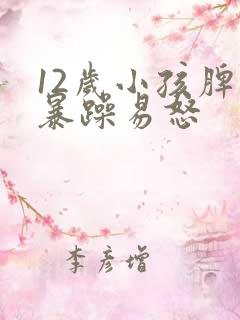 12岁小孩脾气暴躁易怒