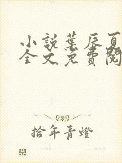 小说叶辰夏若雪全文免费阅读无弹窗
