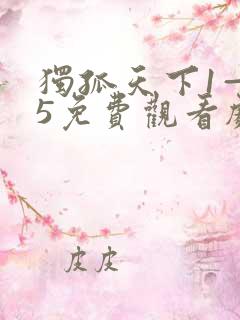 独孤天下1—55免费观看剧情