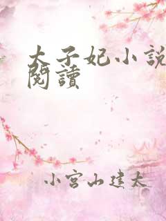 太子妃小说在线阅读