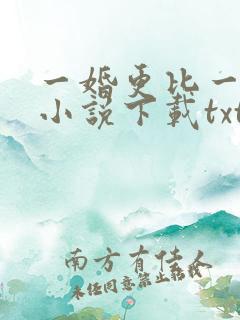 一婚更比一婚高小说下载txt
