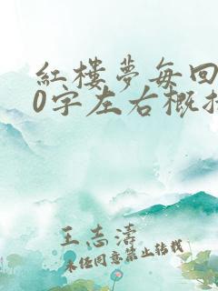 红楼梦每回100字左右概括内容
