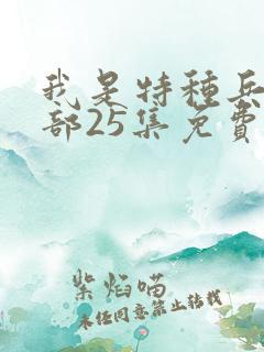 我是特种兵第一部25集免费观看