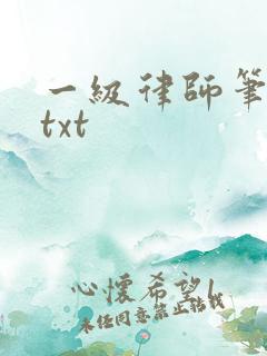 一级律师笔趣阁txt