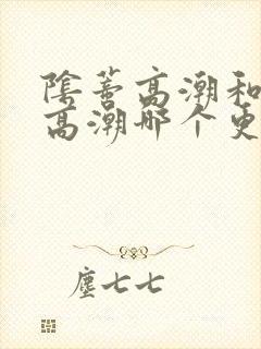 阴蒂高潮和阴道高潮哪个更爽