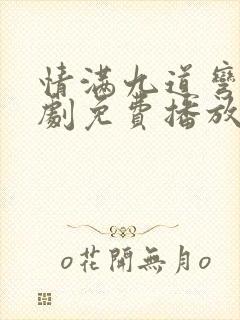 情满九道弯电视剧免费播放