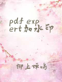pdf expert加水印