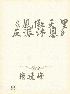 《凤傲天里黄毛反派沐恩》漫画