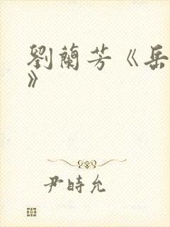 刘兰芳《岳飞传》