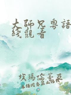 大师兄粤语版在线观看