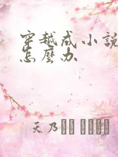 穿越成小说反派怎么办