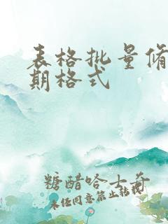 表格批量修改日期格式