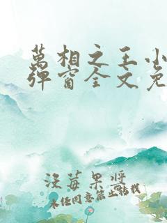 万相之王小说无弹窗全文免费阅读