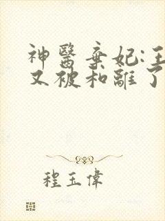神医弃妃:王爷又被和离了