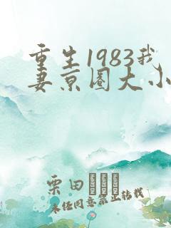 重生1983我妻京圈大小姐全文免费阅读正版