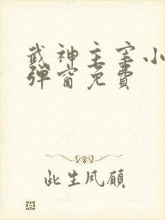 武神主宰小说无弹窗免费