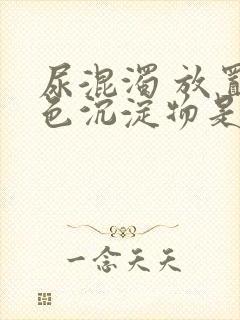 尿混浊 放置白色沉淀物是什么原因