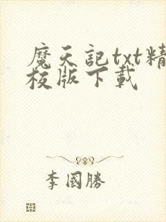 魔天记txt精校版下载