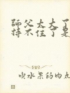 师父太大了我坚持不住了是什么歌