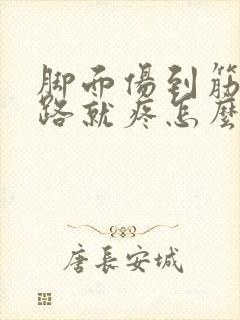 脚面伤到筋一走路就疼怎么办