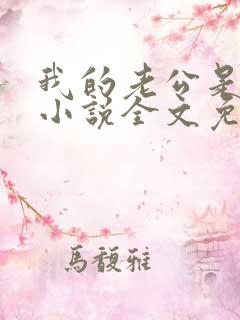 我的老公是大佬小说全文免费阅读