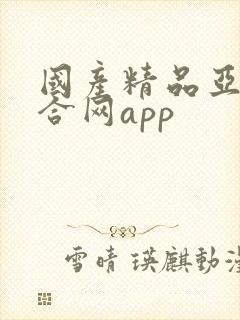 国产精品亚洲综合网app