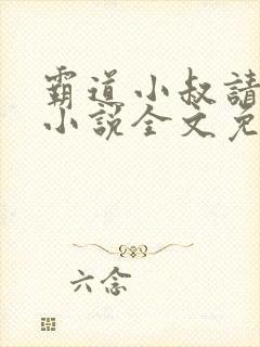 霸道小叔请轻撩小说全文免费阅读