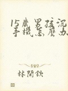 15岁男孩沉迷手机怎么办