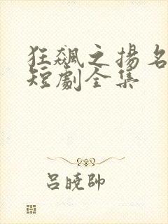 狂飙之扬名立万短剧全集