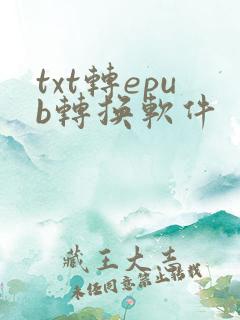 txt转epub转换软件