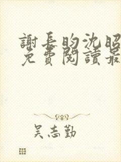 谢长昀沈昭小说免费阅读最新章节